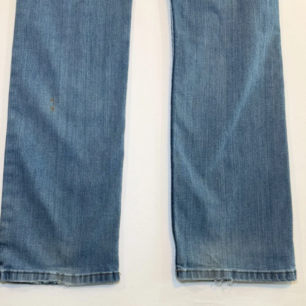 CARHARTT Rugged Flex Distressed Straight Leg Denim Blue Jeans 32 x 34